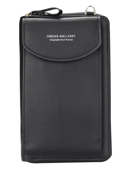 Load image into Gallery viewer, Elegance On-the-Go – Luxe PU Leather Crossbody Shoulder Bag with Phone & Card Organizer