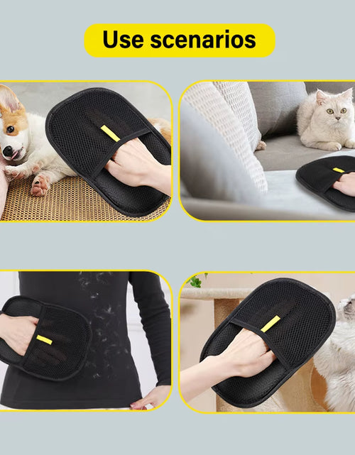 Load image into Gallery viewer, FurGone Duo Gloves – Double-Sided Electrostatic Pet Hair Removal & Grooming Gloves