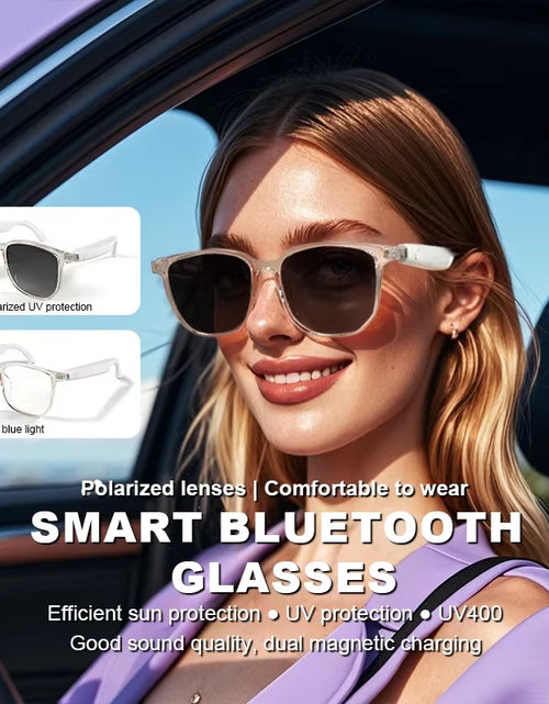 Load image into Gallery viewer, SoundSight Smart Glasses – Bluetooth Sunglasses with Built-In Earphones, UV400 Polarized Lenses & Hands-Free Calling