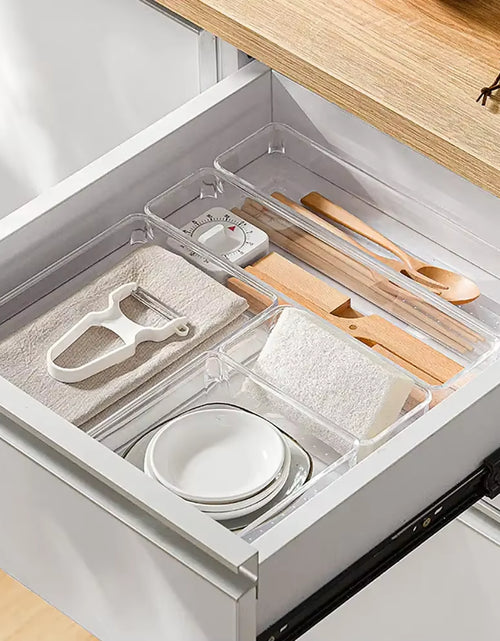 Load image into Gallery viewer, ClearNest Organizer – Transparent Anti-Scratch Drawer Storage Box for Cosmetics, Office & Home