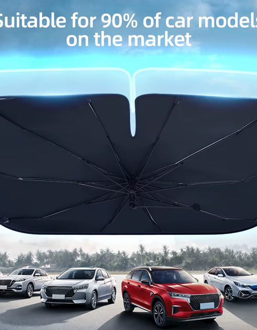 Load image into Gallery viewer, SunShield 360 – Rotatable Umbrella-Style Car Windshield Sunshade with UV & Heat Protection