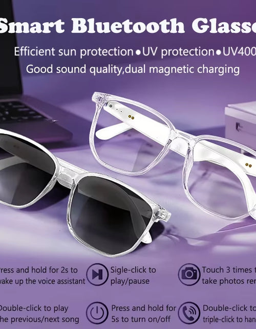Load image into Gallery viewer, SoundSight Smart Glasses – Bluetooth Sunglasses with Built-In Earphones, UV400 Polarized Lenses & Hands-Free Calling