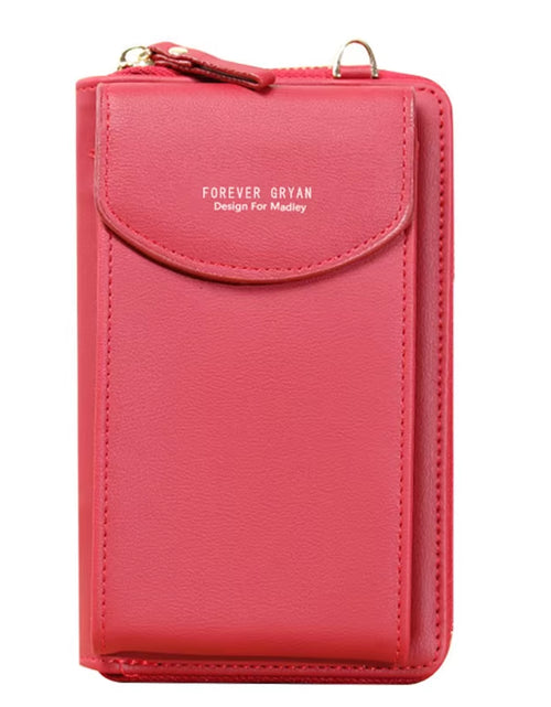 Load image into Gallery viewer, Elegance On-the-Go – Luxe PU Leather Crossbody Shoulder Bag with Phone & Card Organizer