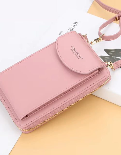 Load image into Gallery viewer, Elegance On-the-Go – Luxe PU Leather Crossbody Shoulder Bag with Phone & Card Organizer