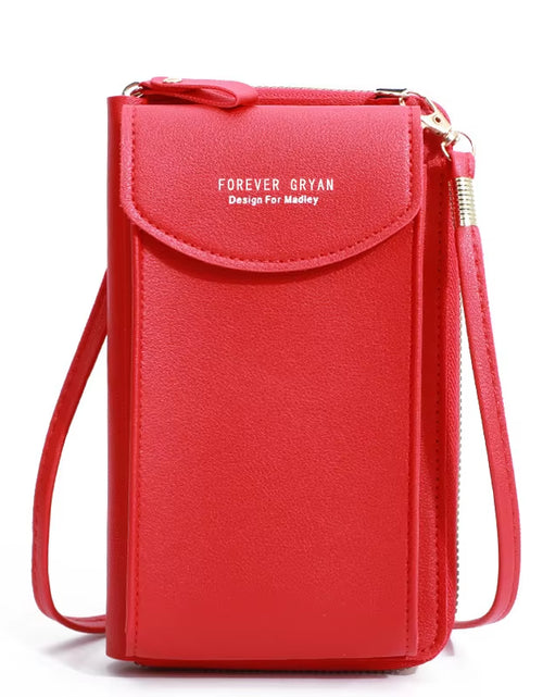 Load image into Gallery viewer, Elegance On-the-Go – Luxe PU Leather Crossbody Shoulder Bag with Phone & Card Organizer