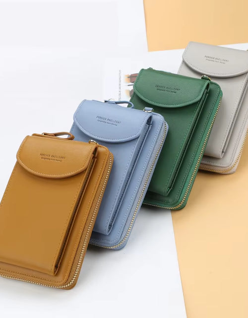 Load image into Gallery viewer, Elegance On-the-Go – Luxe PU Leather Crossbody Shoulder Bag with Phone & Card Organizer