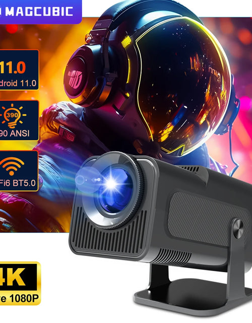 Load image into Gallery viewer, 4K Android 11 Projector Native 1080P 390ANSI HY320 Dual Wifi6 BT5.0 1920*1080P Cinema Portable Projetor Upgrated HY300