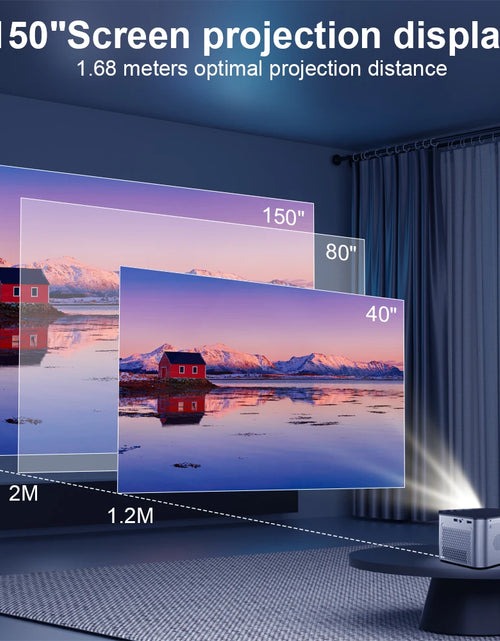 Load image into Gallery viewer, Android 11 4K Smart Projector 580ANSI 1920*1080P Full HD Wifi6 BT5.0 Allwinner H713 Voice Control Home Cinema Theater