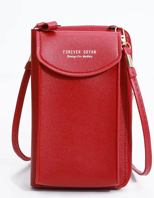 Load image into Gallery viewer, Elegance On-the-Go – Luxe PU Leather Crossbody Shoulder Bag with Phone & Card Organizer