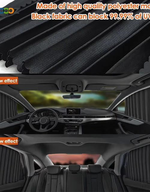 Load image into Gallery viewer, ShadeGuard™ Magnetic Car Window Sunshade – Cool, Private, Protected. InstantlyMagnetic Car Sunshade Window Curtains Auto Window Sun Shade Privacy Sun UV Protection Window Shield Car Interior Accessories