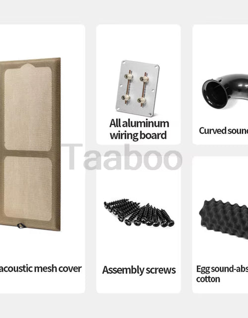 Load image into Gallery viewer, 8 Inch Three-Way Labyrinth Speaker Empty Box Bookshelf Speaker Home Speaker DIY Hifi Audio Wooden Handmade Box Passive Speaker