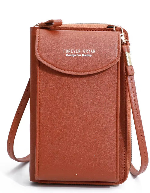 Load image into Gallery viewer, Elegance On-the-Go – Luxe PU Leather Crossbody Shoulder Bag with Phone & Card Organizer