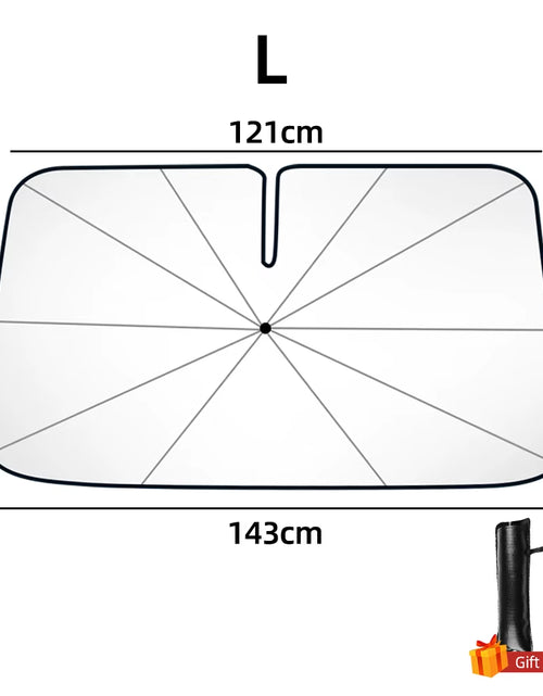 Load image into Gallery viewer, SunShield 360 – Rotatable Umbrella-Style Car Windshield Sunshade with UV & Heat Protection