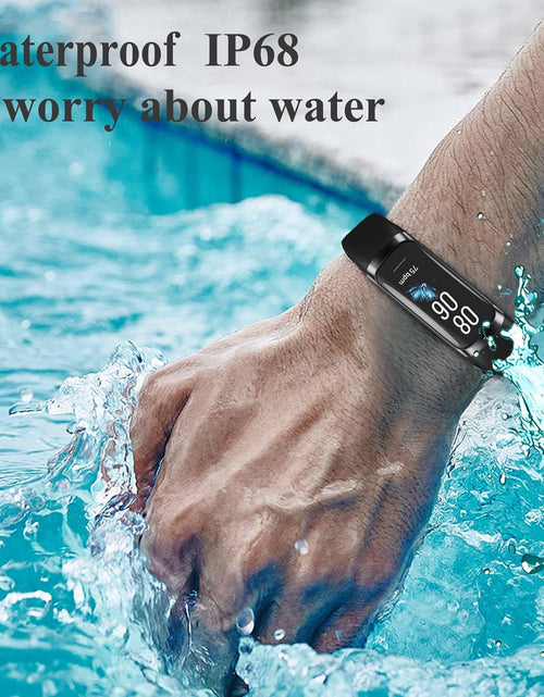 Load image into Gallery viewer, Keep Health Fitness Trackers for Women Men, Amoled Fitness Tracker for Android&Ios, Alarm Stopwatch Fitness Tracker with Blood Pressure Monitor, Calories Burned IP68 Waterproof Fitness Step Tracker