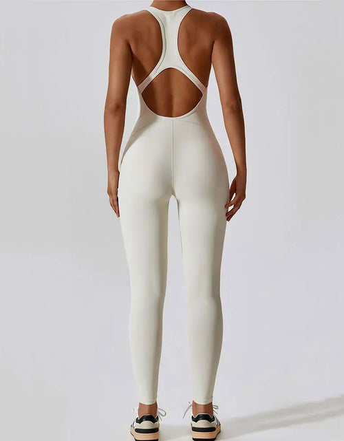 Load image into Gallery viewer, Yoga Jumpsuit Fitness Sports Overalls Gym Clothing Set Yoga Wear Pilates Workout Clothes for Women Outfit Push-Up Activewear