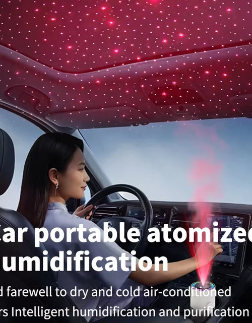 Load image into Gallery viewer, MistGlow 280ML Air Humidifier – Desktop Humidifier with Projector, Adjustable Light & Auto Off for Home & Office