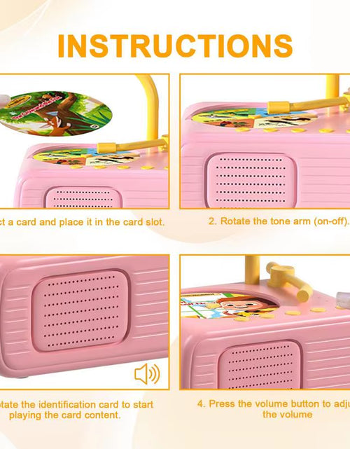 Load image into Gallery viewer, StoryTunes Junior – Children’s Phonograph Music & Story Player with 96 Learning Cards