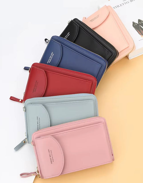 Load image into Gallery viewer, Elegance On-the-Go – Luxe PU Leather Crossbody Shoulder Bag with Phone & Card Organizer