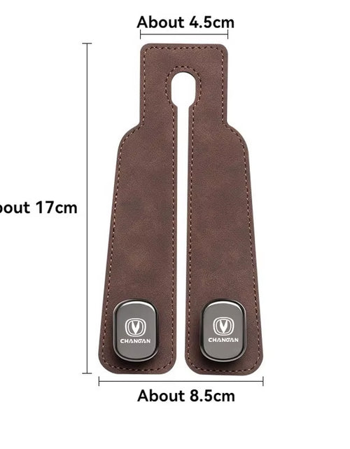 Load image into Gallery viewer, Luxury Suede Double Hook Organizer – Premium Rear Seat Backrest Hook for Changan CS Series & Eado