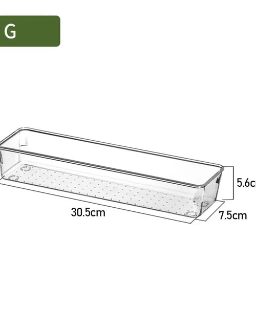 Load image into Gallery viewer, Transparent Drawer Box Cosmetic Cabinet Anti-Scratch Drawer Organizer Office Desk Storage Box Shelf Divider Drawer Storage Box