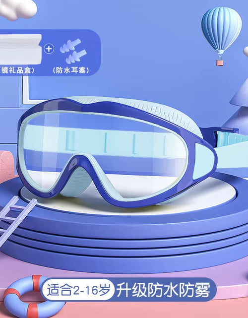 Load image into Gallery viewer, Children Swimming Goggles Caps Boys Girls Professional Diving Goggles Glasses Waterproof Anti-Fog Big Box