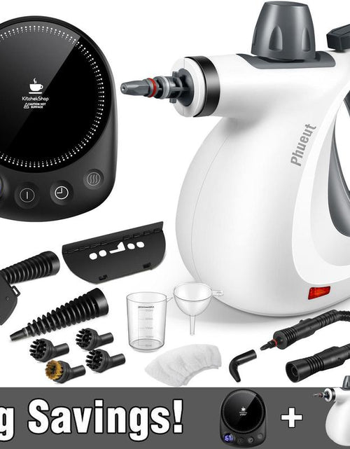 Load image into Gallery viewer, Pressurized Handheld Steam Cleaner & Rechargeable Spin Scrubber