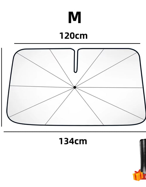 Load image into Gallery viewer, SunShield 360 – Rotatable Umbrella-Style Car Windshield Sunshade with UV & Heat Protection