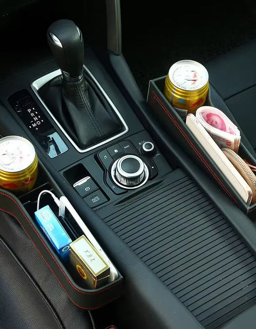 Load image into Gallery viewer, LuxPocket™ Leather Car Seat Gap Organizer – Declutter Your Drive in Style