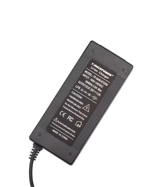 Load image into Gallery viewer, 67.2V 2A Lithium Battery Charger for 16S 60V Li-Ion Battery Pack Fast Charging 3Pin-Gx16 Connector Electric Bicycle Charger
