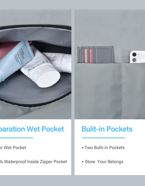 Load image into Gallery viewer, Beach Bags for Women, Beach Tote Bag Waterproof Sandproof Swim Pool Bag Large Capacity Beach Bag with Wet Pocket
