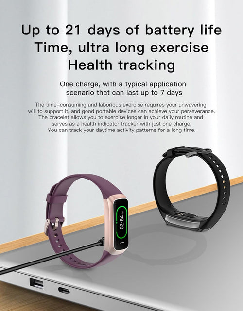 Load image into Gallery viewer, Keep Health Fitness Trackers for Women Men, Amoled Fitness Tracker for Android&amp;Ios, Alarm Stopwatch Fitness Tracker with Blood Pressure Monitor, Calories Burned IP68 Waterproof Fitness Step Tracker
