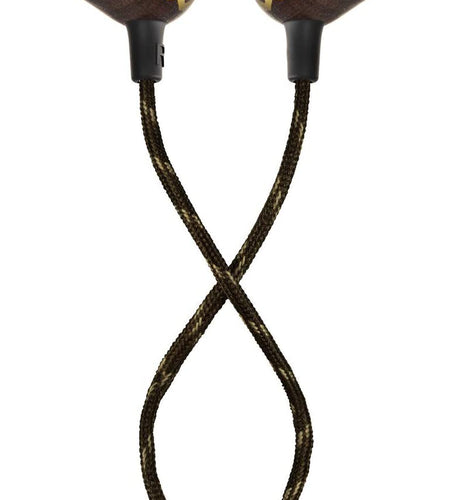 Smile Jamaica Wired: Wired Earphones with Microphone, Noise Isolating Design, and Sustainable Materials, Brass