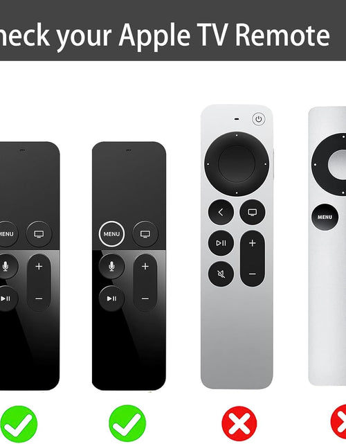 Load image into Gallery viewer, Case Compatible with Apple TV 4K/ 4Th Gen Remote Light Weight Anti-Slip Shock Proof Silicone Cover for Controller for Apple TV Siri Remote Glow in the Dark
