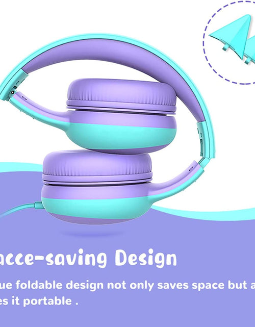 Load image into Gallery viewer, Kids Headphones with Limited Volume, Children&#39;S Headphone over Ear, Toddler Headphones for Boys and Girls, Wired Headset Earphones for Children
