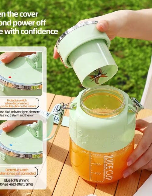 Load image into Gallery viewer, PowerJuice 800ml Electric Sports Cup – USB Rechargeable Juicer for Smoothies, Shakes, &amp; More
