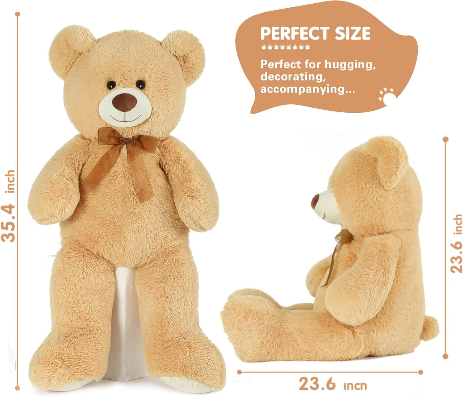 Giant Teddy Bear Stuffed Animal 3Ft