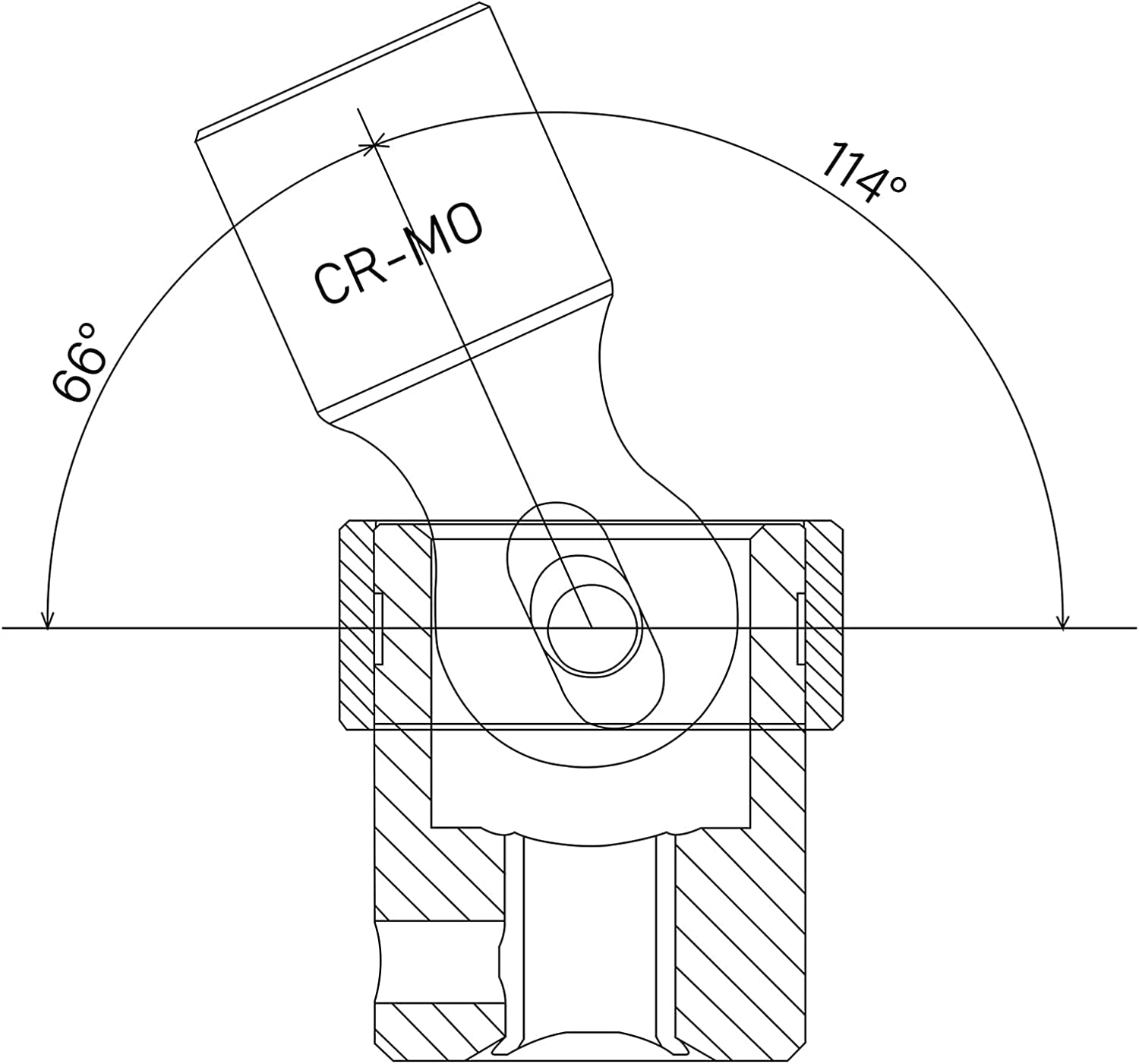 15 PCS 3/8" Drive Standard Universal Impact Socket Set, 6 Point, Metric,8-22Mm