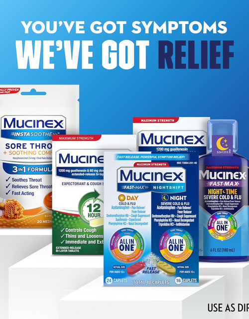 Load image into Gallery viewer, Maximum Strength  Fast-Max Day Cold &amp; Flu &amp; Nightshift Night Severe Cold &amp; Flu All in One, Fast Release, Powerful Multi-Symptom Relief, 40 Caplets (24 Day Time + 16 Night Time)
