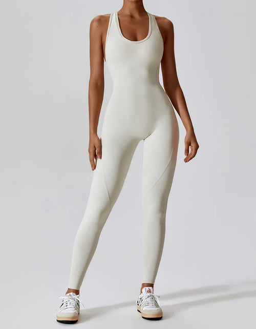 Load image into Gallery viewer, Yoga Jumpsuit Fitness Sports Overalls Gym Clothing Set Yoga Wear Pilates Workout Clothes for Women Outfit Push-Up Activewear
