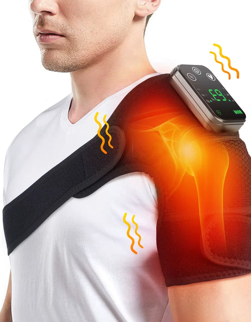 Load image into Gallery viewer, Electric Heated Vibration Knee Massage Physiotherapy Pad 3 in 1 Massager for Shoulder Elbow Hot Compress Pain Relief
