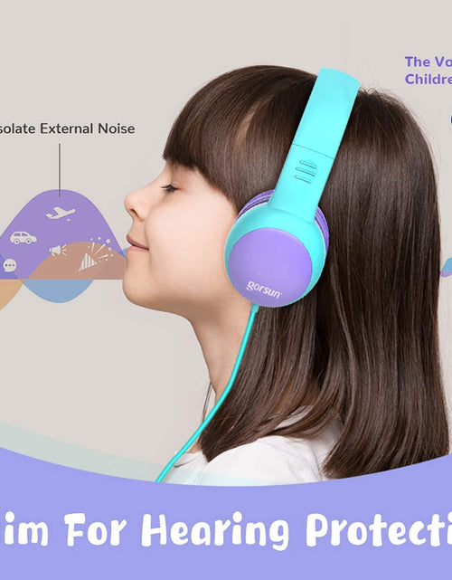 Load image into Gallery viewer, Kids Headphones with Limited Volume, Children&#39;S Headphone over Ear, Toddler Headphones for Boys and Girls, Wired Headset Earphones for Children
